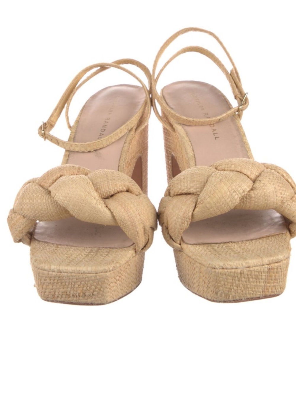 Loeffler Randall
Straw Braided Accents Slingback